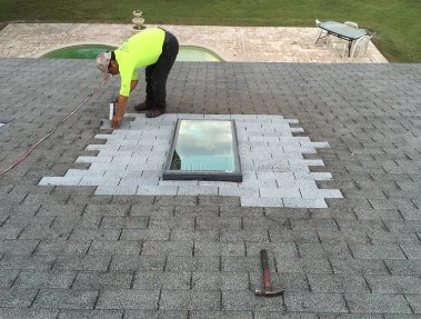 Rite Roof Yes roof repairs around a skylight